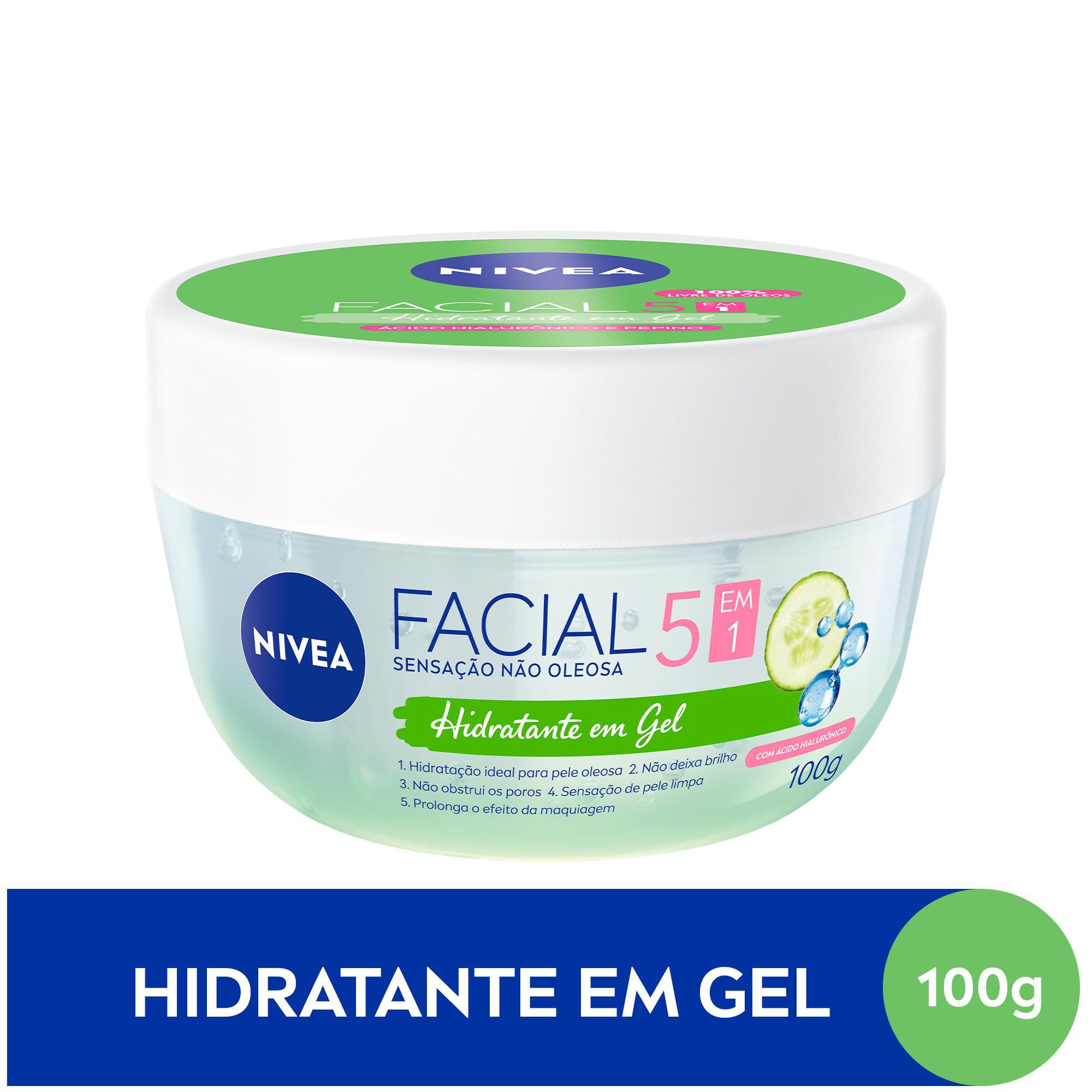 Hidratante Facial Nivea Ácido Hialurônico e Pepino Gel 100ml