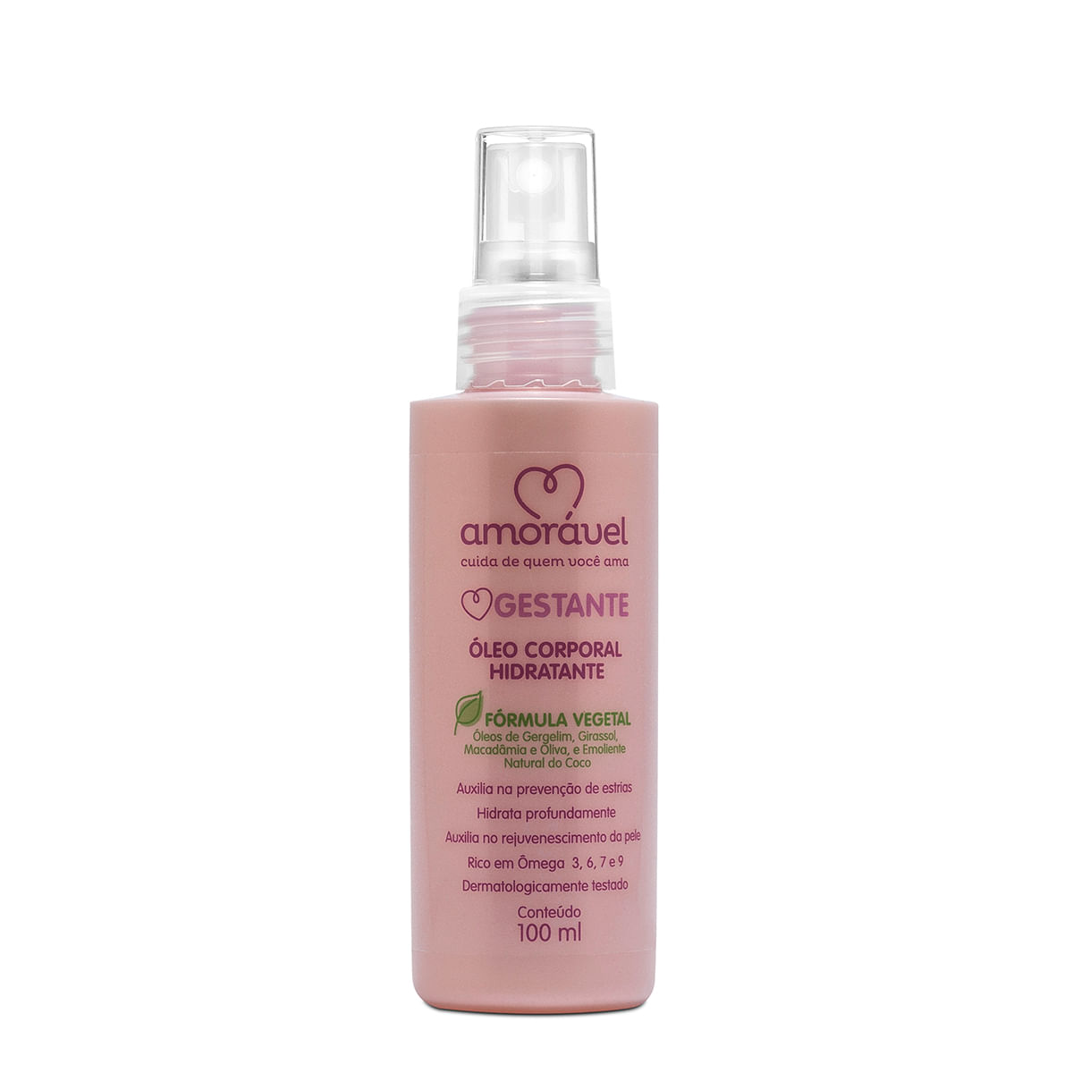 Óleo corporal Hidratante amorável Para estrias 100ml