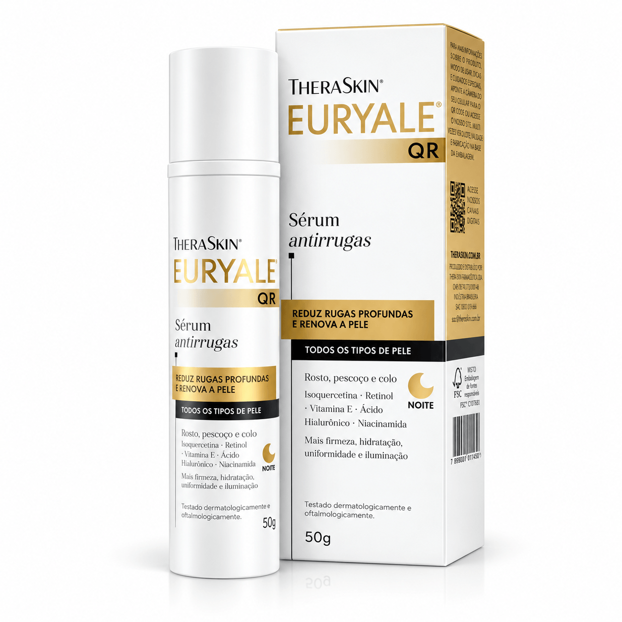 Sérum Facial Euryale QR Anti Idade Noturno 50g