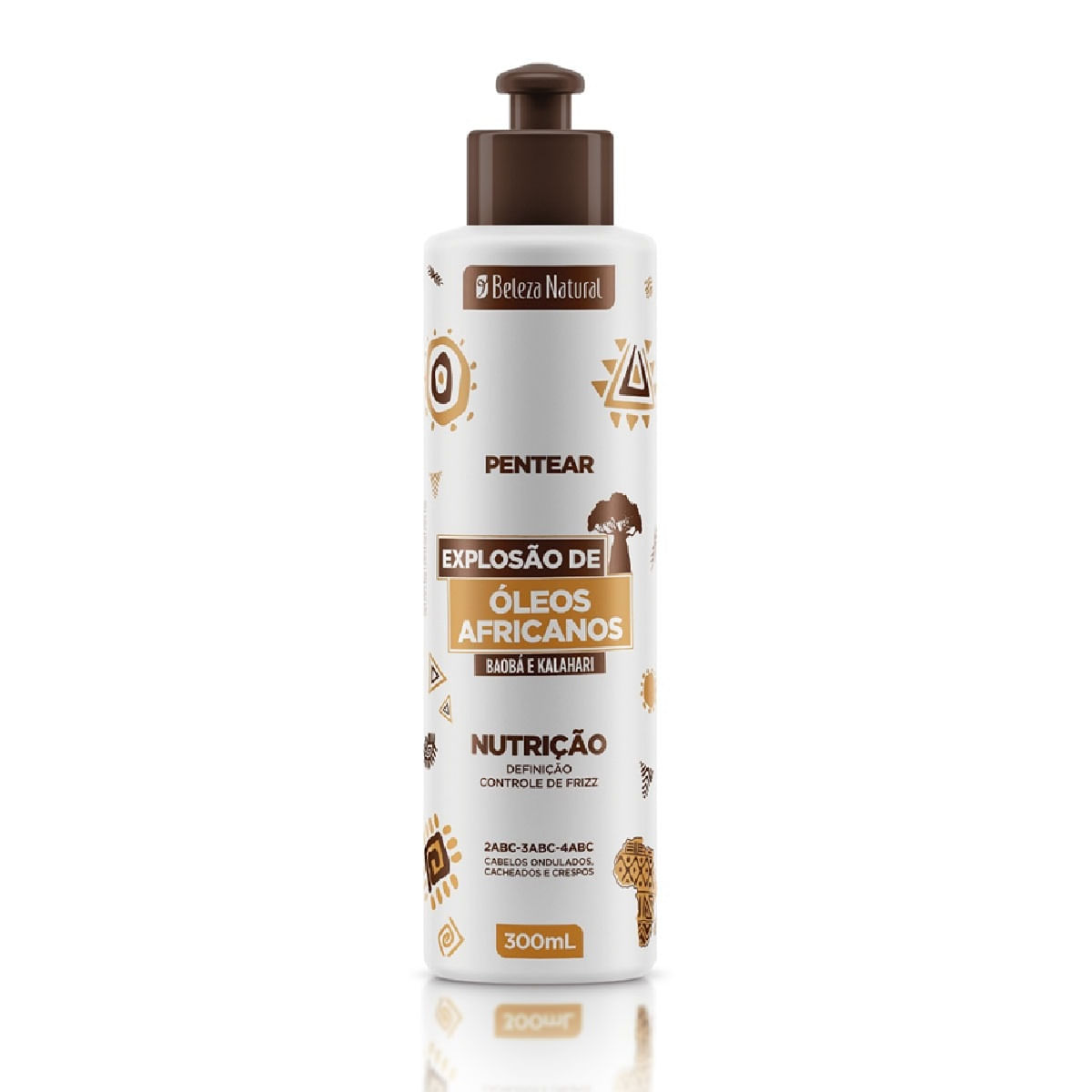 Creme Pentear Beleza Natural Óleos Africanos Nutrição 300ml