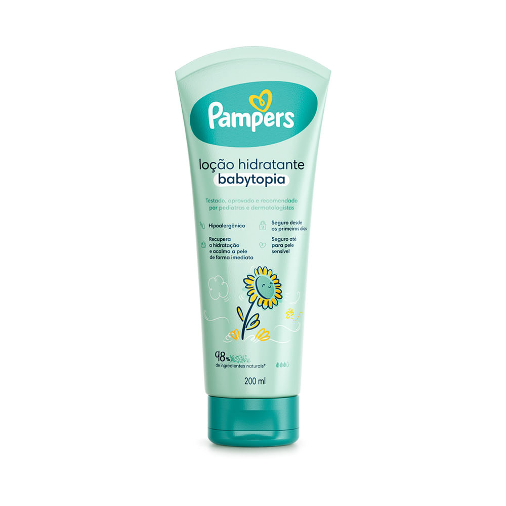 Loção Hidratante Infantil Pampers Babytopia Girassol 200ml