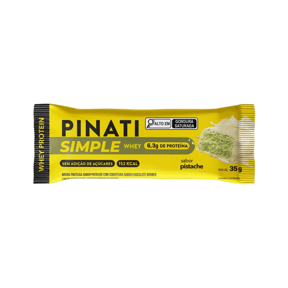 Barra De Proteina Pinati Simple Whey Pistache 35gr