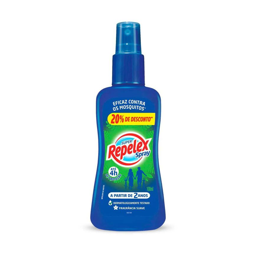 Repelente Repelex Super Spray 100ml com 20% de desconto