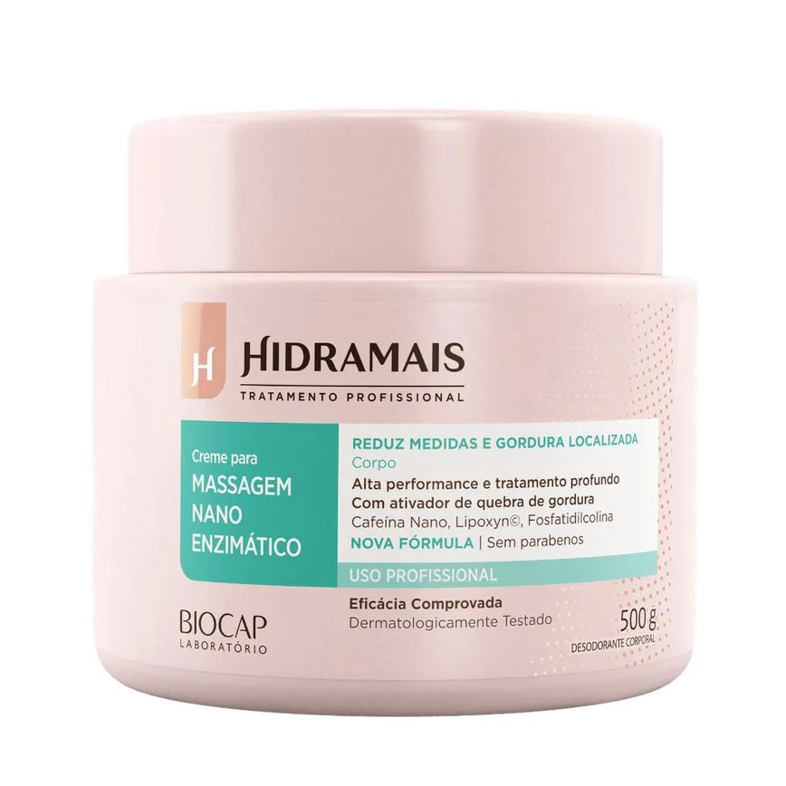 Creme Para Massagem Nano Enzimático 500g