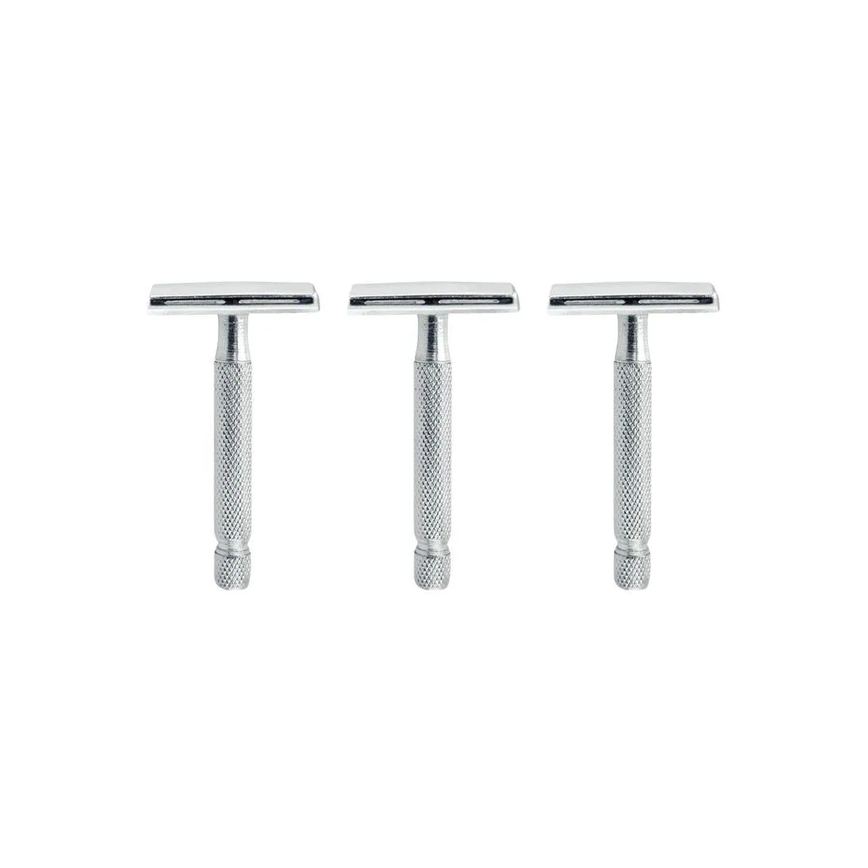 Aparelho de Barbear Metal Mundial Flex Ref Bc-130 - Kit C/ 3un