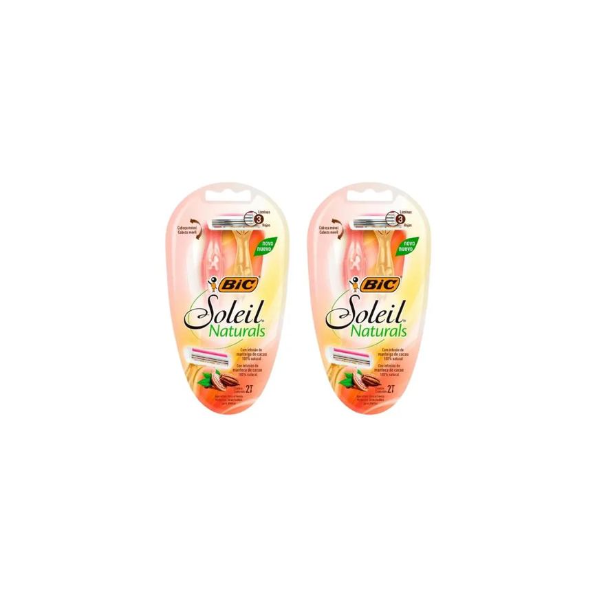 Aparelho de Barbear Bic Soleil Naturals VD/AM C/2- 2un
