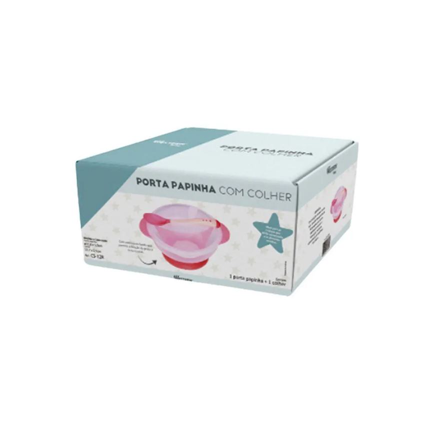 Prato Infantil Com Ventosa E Colher 350Ml- Western Baby