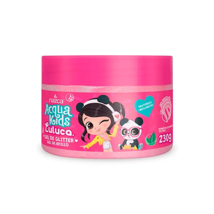 Gel de Cabelo Infantil Acqua Kids Luluca Glitter 230g