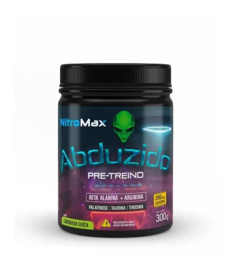 Abduzido Pre Treino Nitro Max Limonada Suica 300g