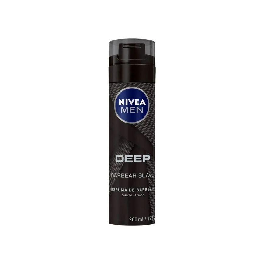 Espuma de Barbear Nivea Men Deep Suave 200ml