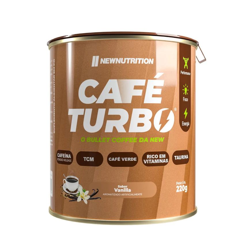 Cafe Turbo 220g Vanilla - Lata Baunilha