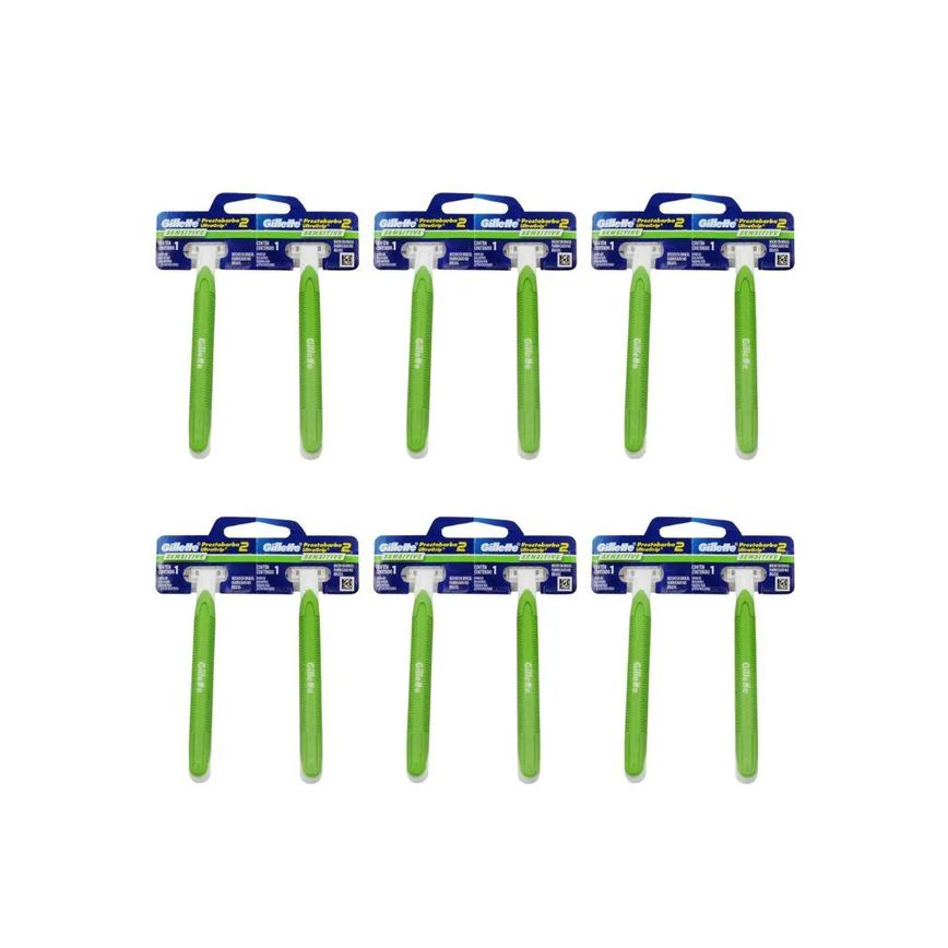 Aparelho Prestobarba Com 2 Ultragrip Pele Sensivel - Kit 6un