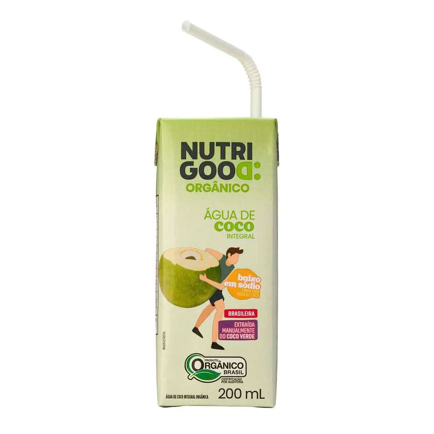 Água de Coco Integral Orgânica Nutrigood 200ml