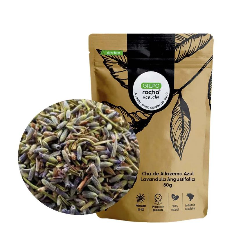 Chá de Alfazema Azul - Lavandula Angustifolia - 50G