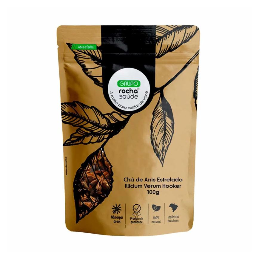 Chá de Anis Estrelado - Illicium Verum Hooker - 100G