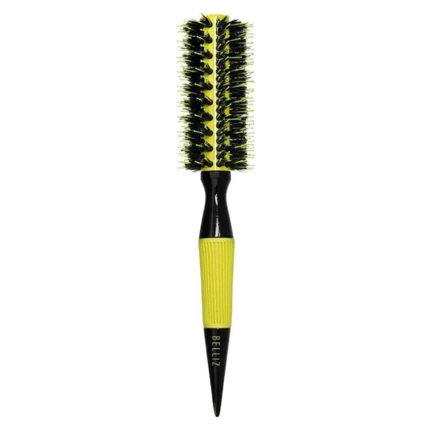 Escova de Cabelo Madeira Premium Color Cerâmica 19mm - Belliz