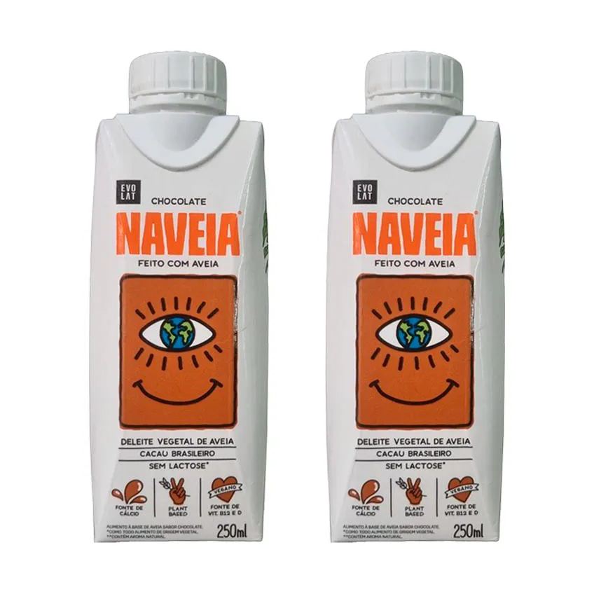 Kit 2x: Bebida Vegetal de Aveia Chocolate Naveia 250ml