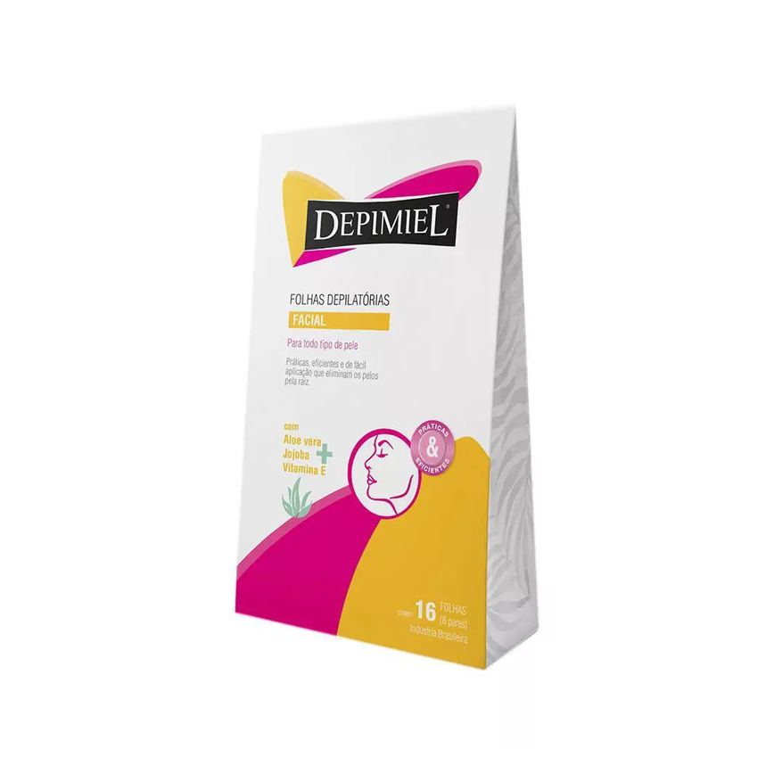 Depimiel Folhas Prontas Facial C/16 Unid.