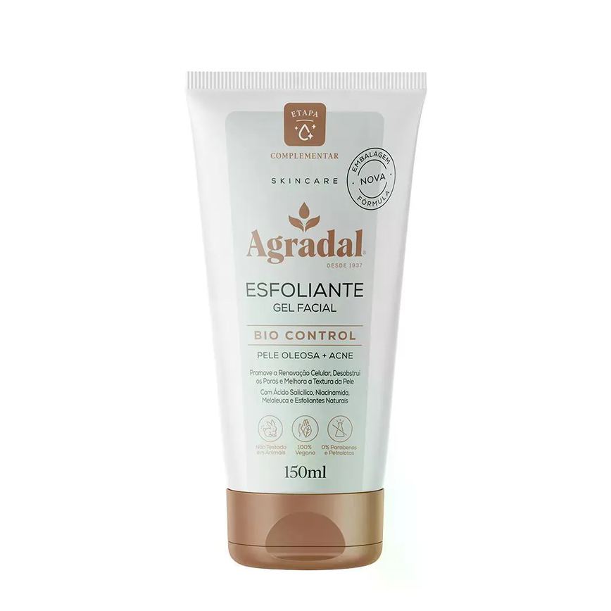 Gel Esfoliante Facial Bio Control Agradal 150ml