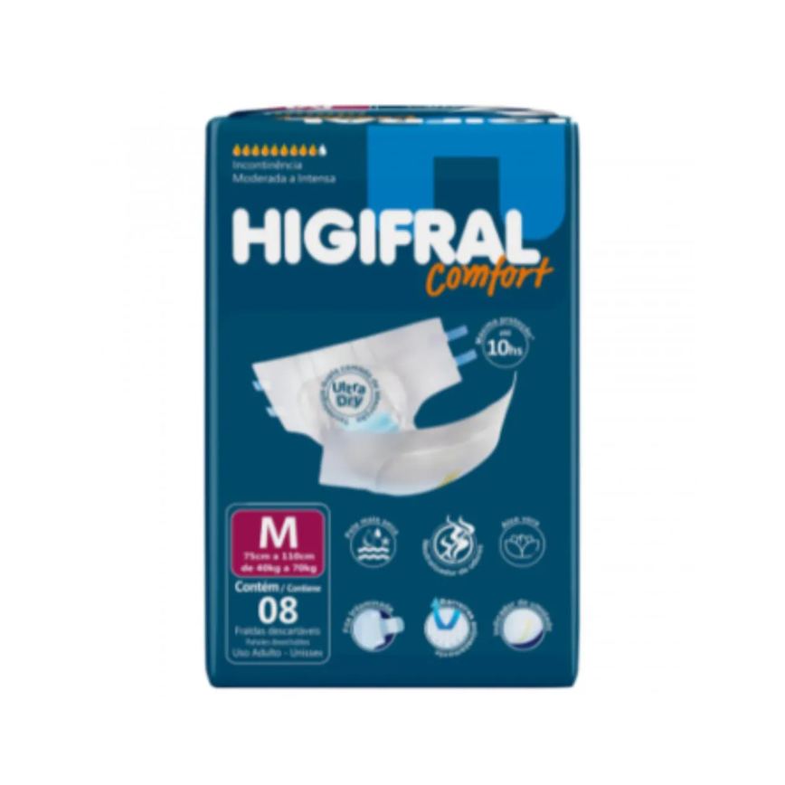 Fralda Descartável Comfort Tam M Max Proteção - Higifral