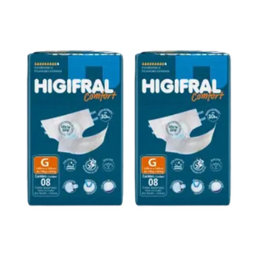 Kit C2 Fralda Adulto Comfort Tam G - Higifral
