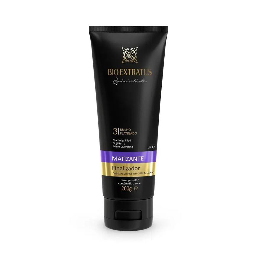 Finalizador Brilho Platinado Matizante 200G Bio Extratus