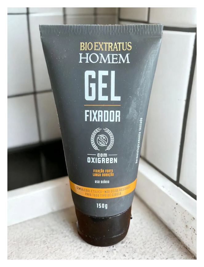 Gel Fixador Oxigreen Homem Cabelo e Barba 150 G