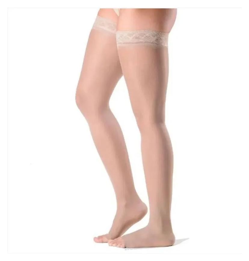 Meia 7/8 Sigvaris Ever Sheer 782A 20-30 Mmhg Ponteira Aberta P2 Natural Escura