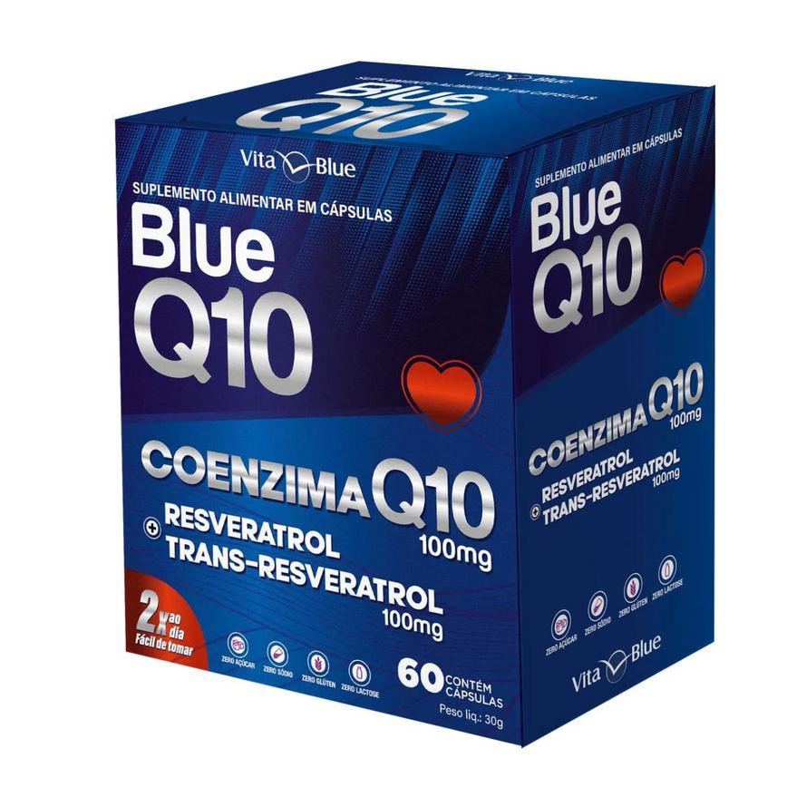 Blue Q10 Coenzima Q10 100Mg C/60 cápsulas - Vita Blue