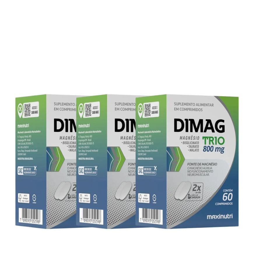 Kit 3x- Dimag Trio 800mg 60cpr - Maxinutri