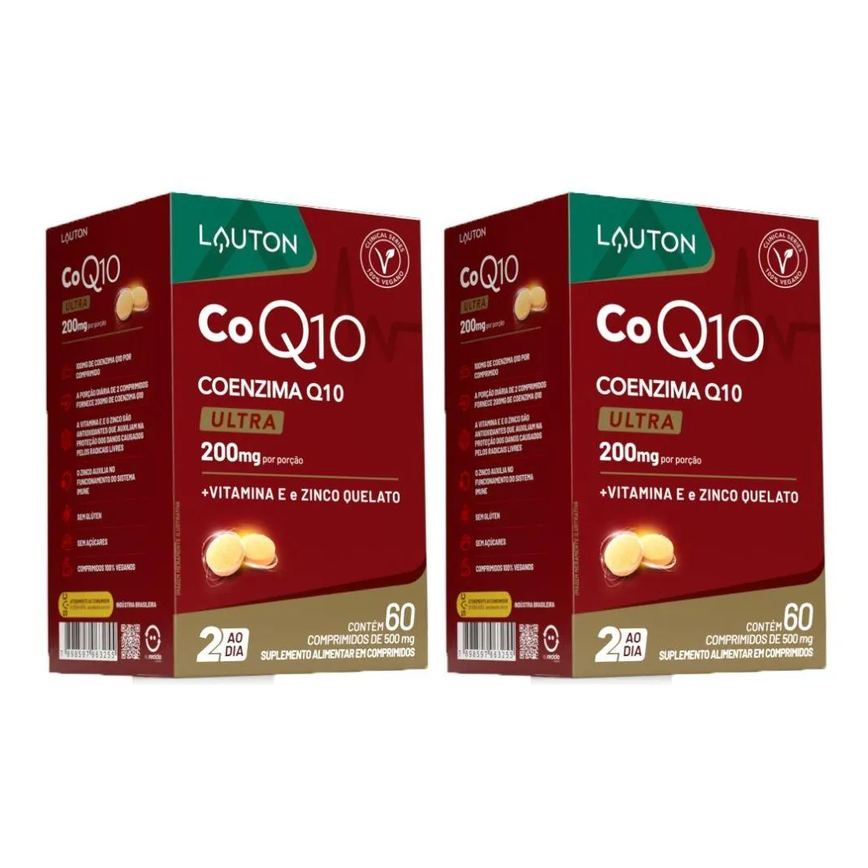 Kit 2x Coenzima Q10 Ultra 200mg 60 comprimidos - Lauton