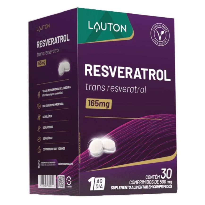 Trans-resveratrol 165mg 30 comprimidos - Lauton