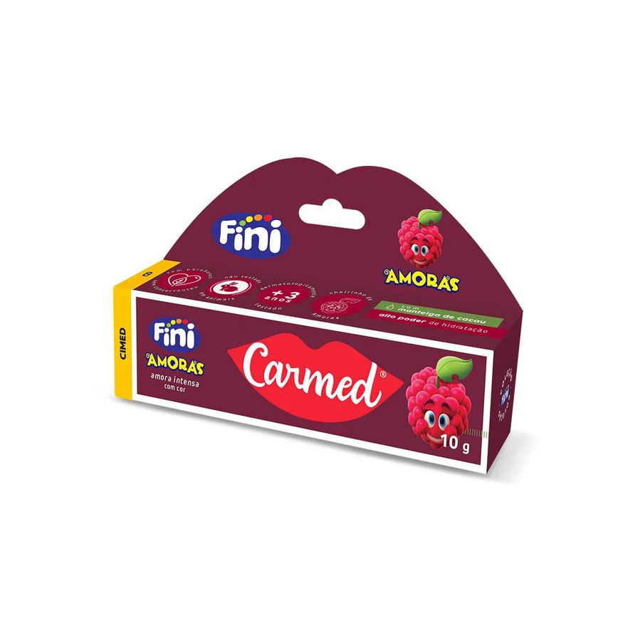 Hidratante Labial Carmed Fini Amoras Intensas com Cor 10g