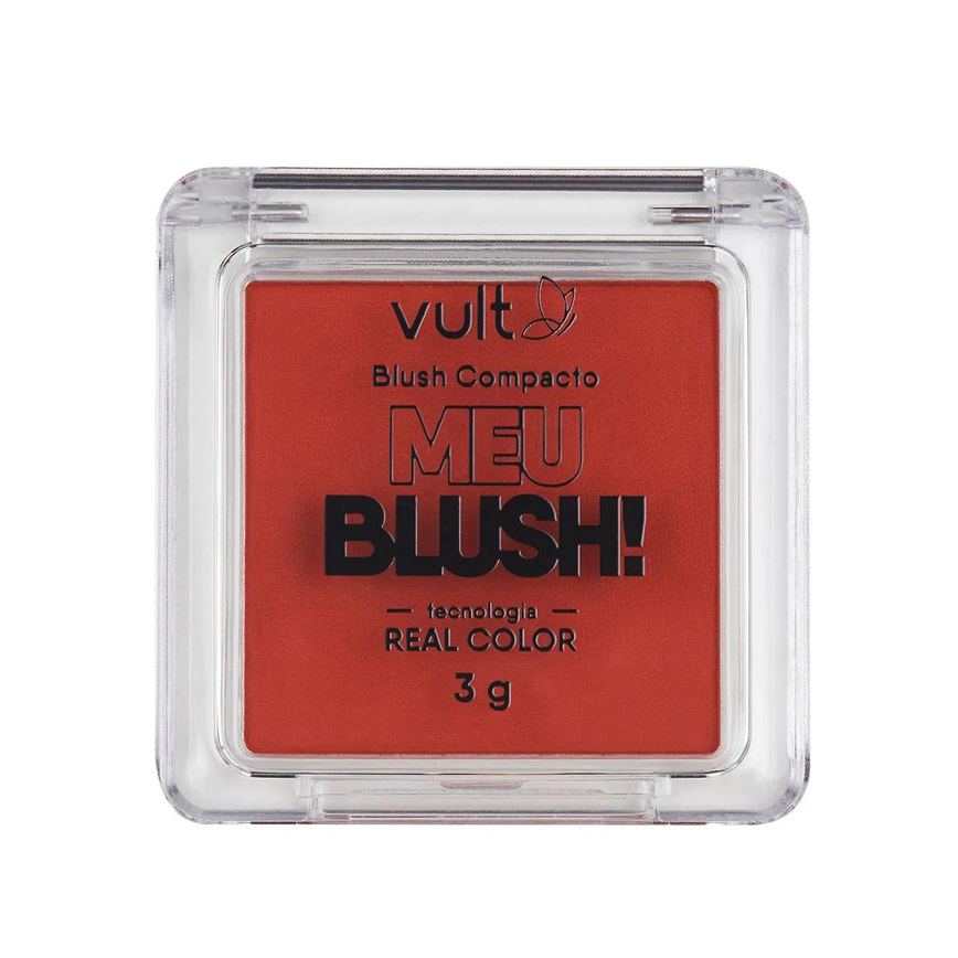 Blush Compacto Vult Meu Blush! 3g - Coral Matte