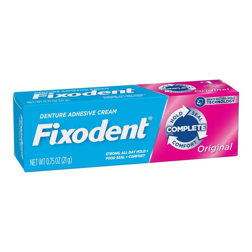 Creme Fixador de Dentadura Fixodent Original com 21g