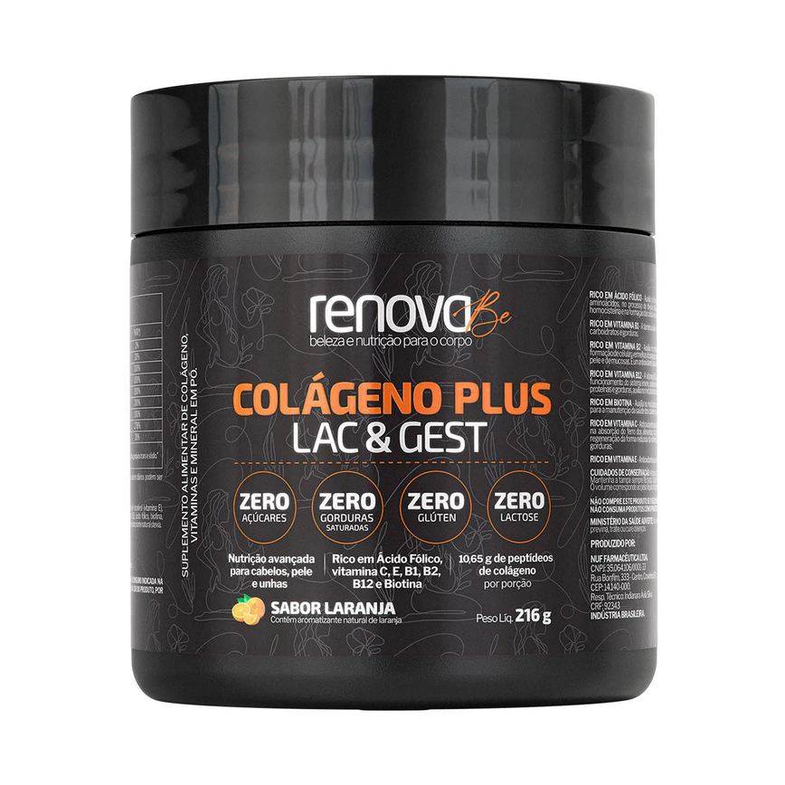 Colágeno Plus Renova Be Lac & Gest Laranja 216g