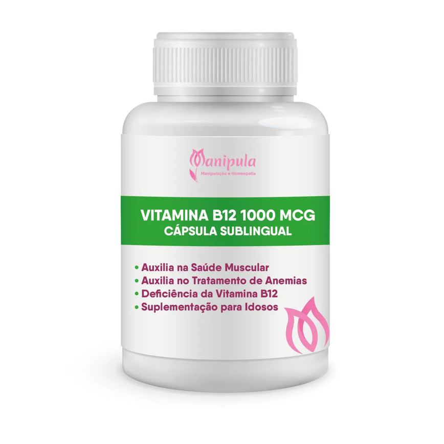 Vitamina B12 1000 mcg (metilcobalamina) Capsula Sublingual 30 Doses