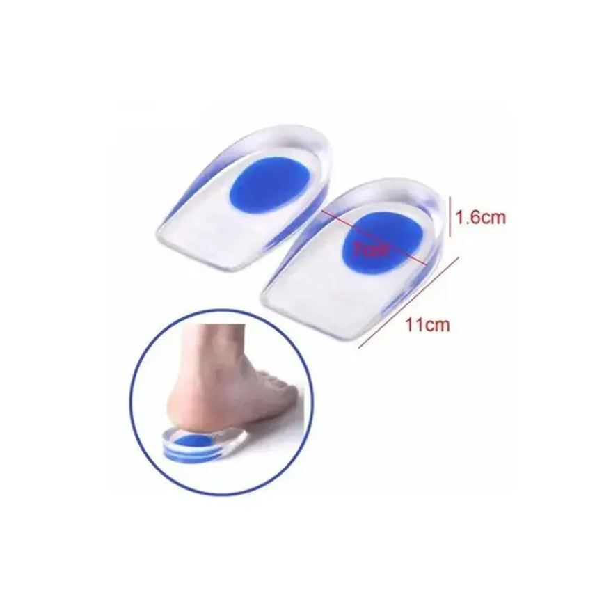 Palmilha Silicone Gel Sml Ortopédica Calcanhar Calcanheira Branco