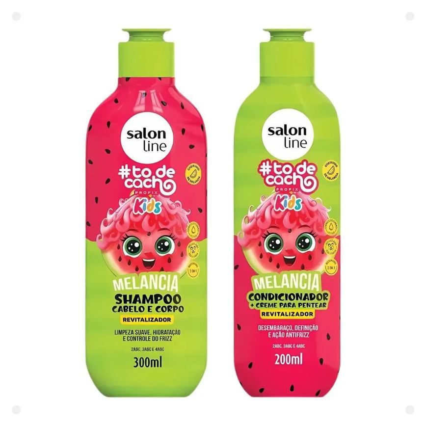 Salon Line Kids #todecacho: Shampoo e Condicionador Melancia