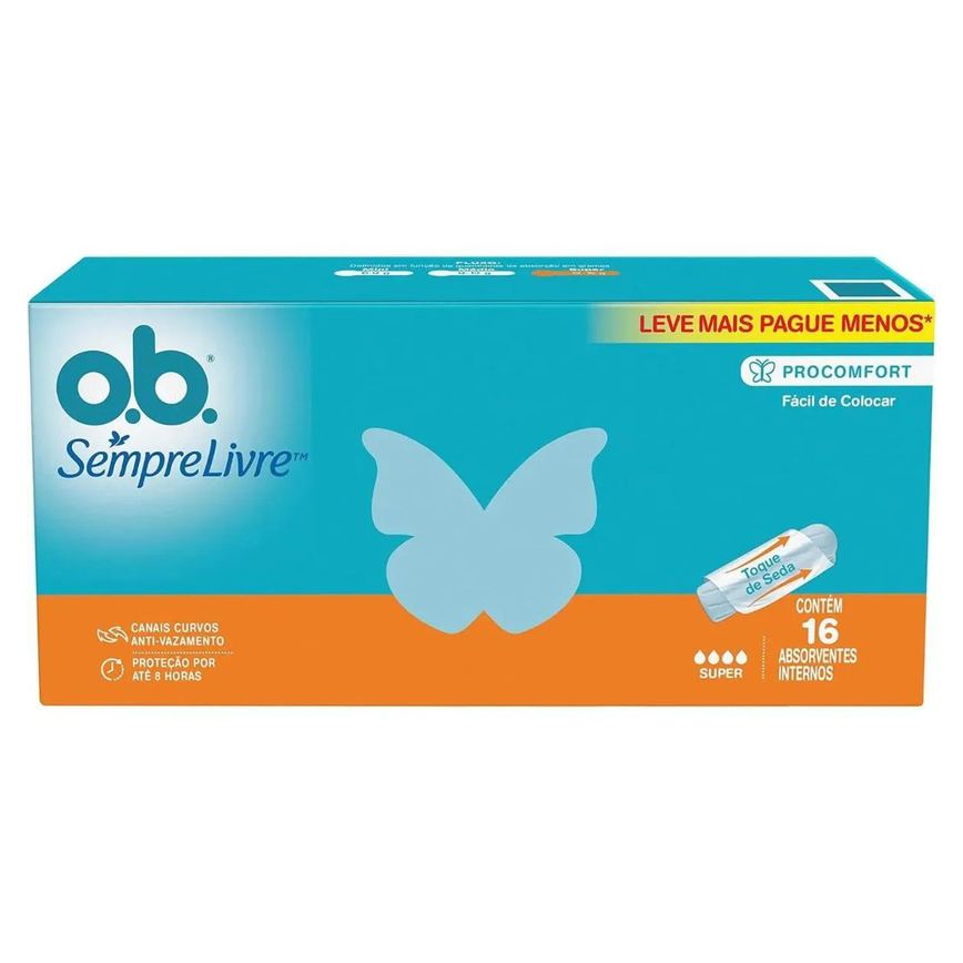 Absorvente Interno O.b. Super Procomfort com 16 unidades