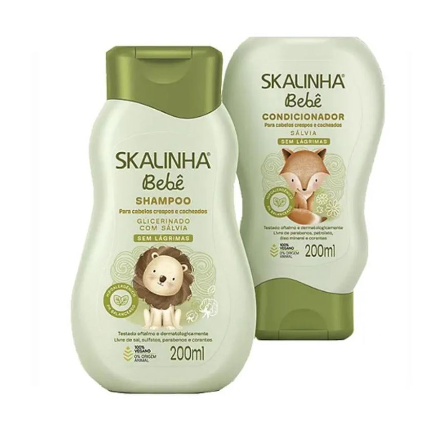 Kit Shampoo+condicionador 200ml Salvia Skalinha Bebe