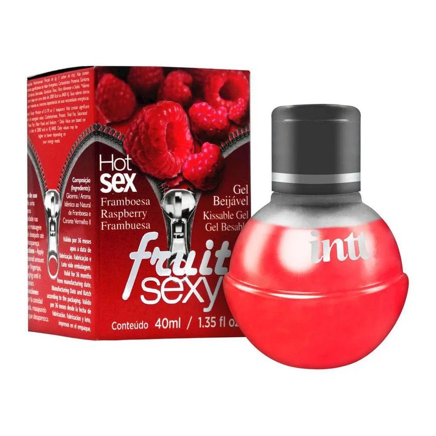 Gel Beijável Fruit Framboesa - Intt Cosméticos