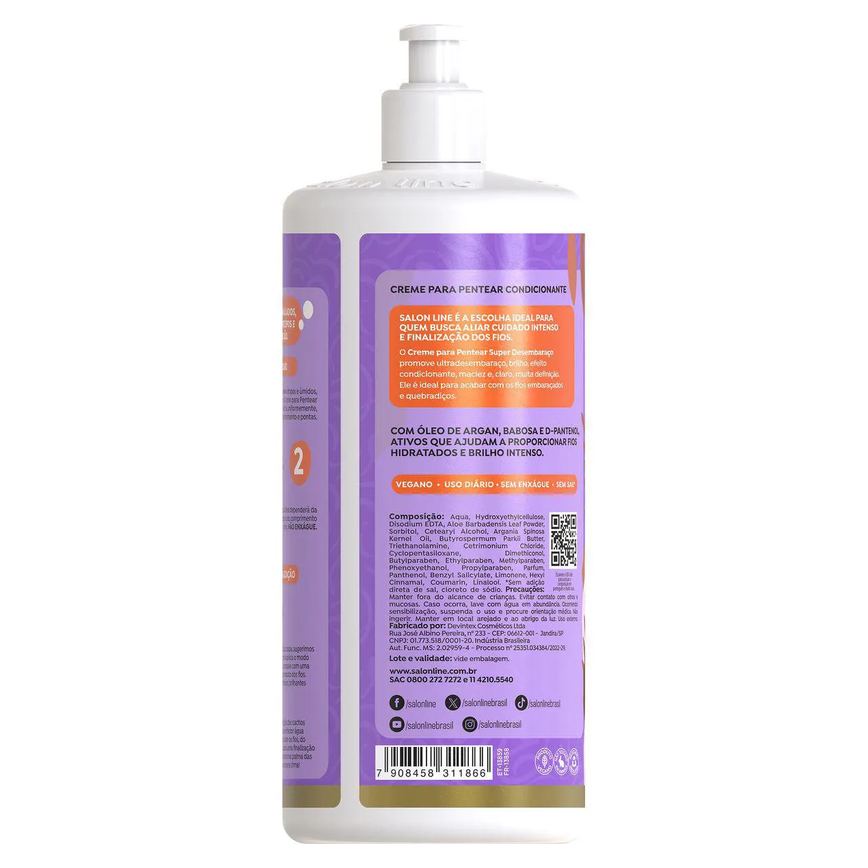 Creme para Pentear Salon Line Super Desembaraço 1L