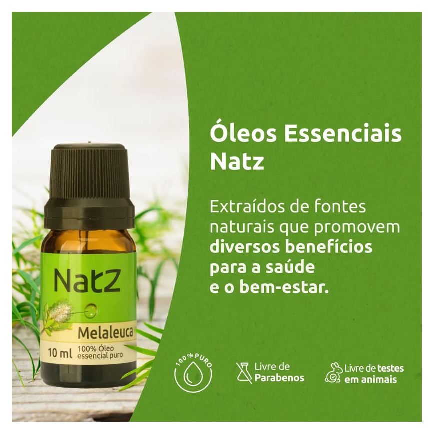 Óleo Essencial de Melaleuca Natz 10ml