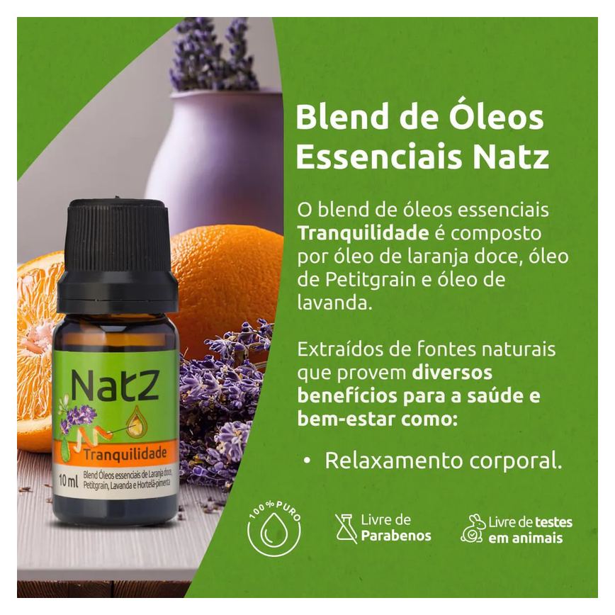 Óleo Essencial Blend Natz Tranquilidade 10ml