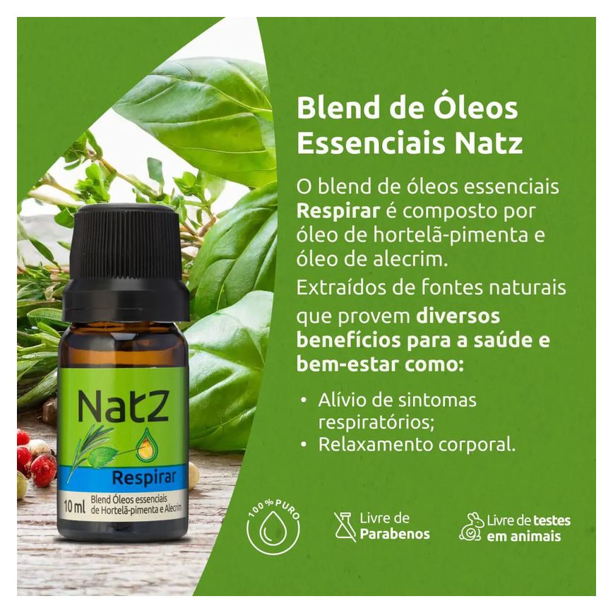 Óleo Essencial Blend Natz Respirar 10ml