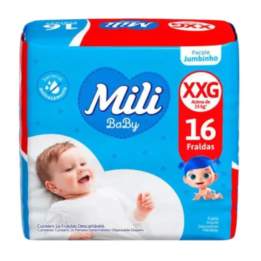 Fralda Descartável Tam Xxg Jumbinho - Mili Baby