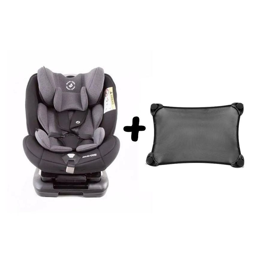 Cadeirinha de Carro Jasper Maxi-cosi 0 a 36 Kg Authentic Black + Protetor Solar Stretch
