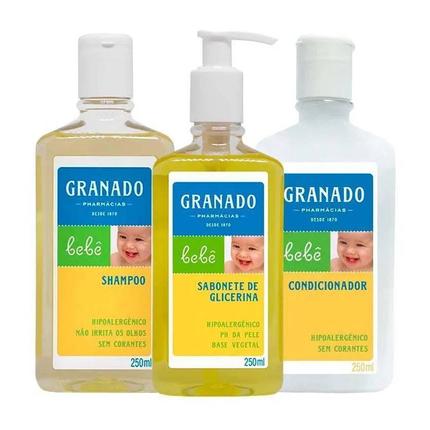 Kit Shampoo + Condicionador + Sabonete Tradicional Granado 250ml