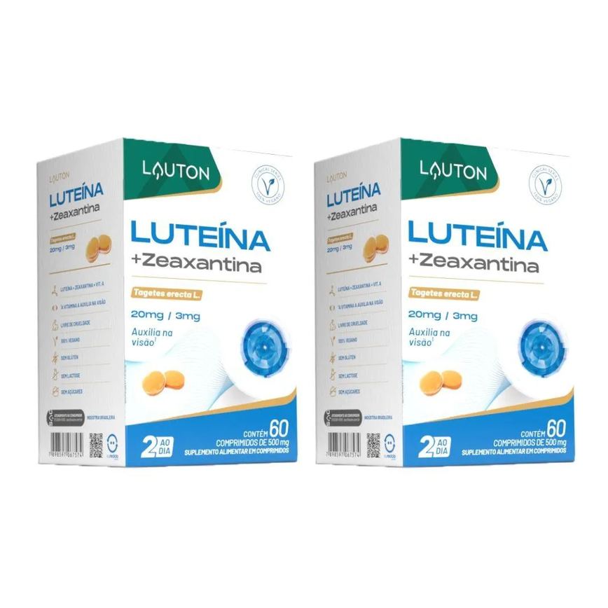 Kit 2x Luteína com Zeaxantina 60 comprimidos - Lauton